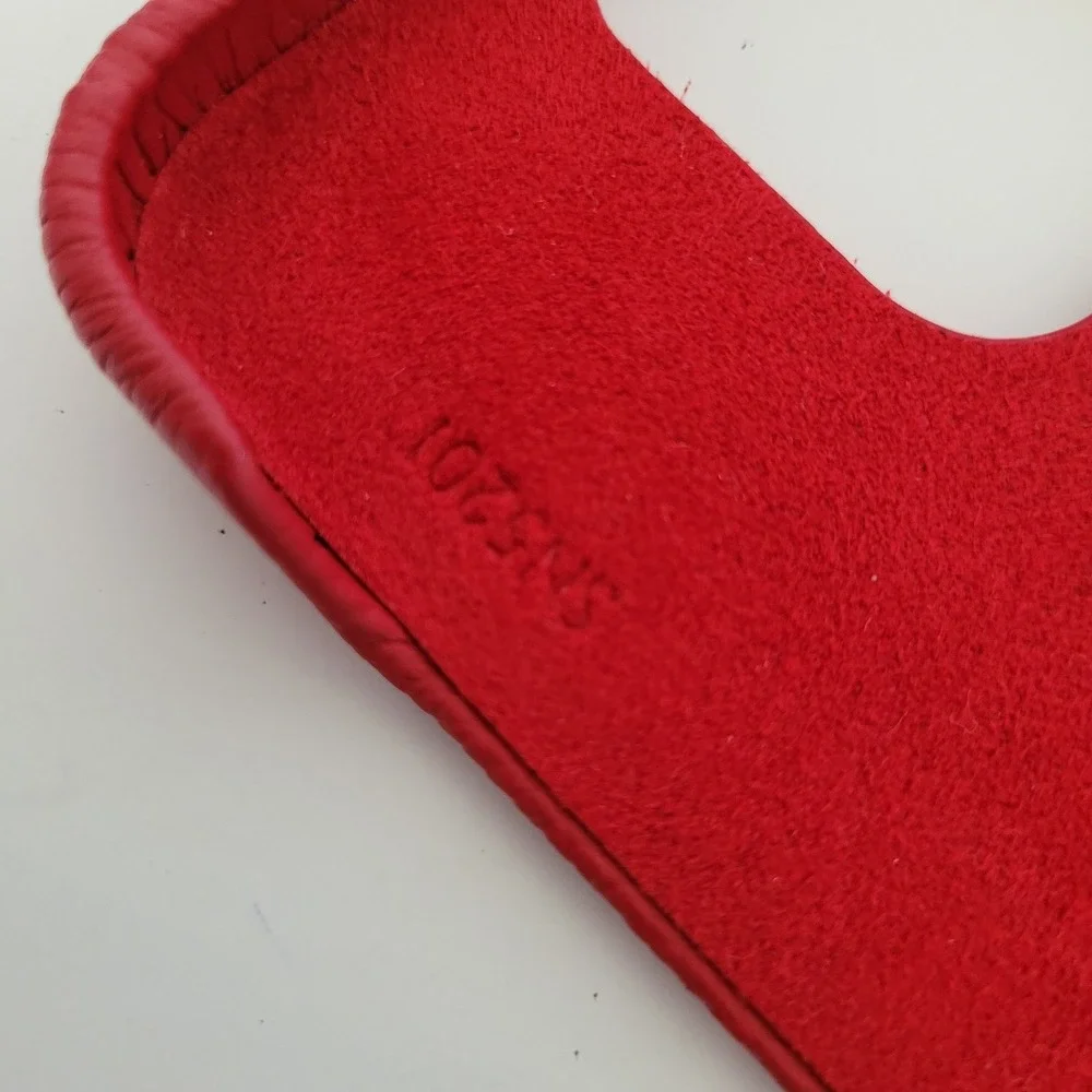 Louis Vuitton iPhone 13 Pro Case Red Leather Monogram Card Slot Bumper Case
